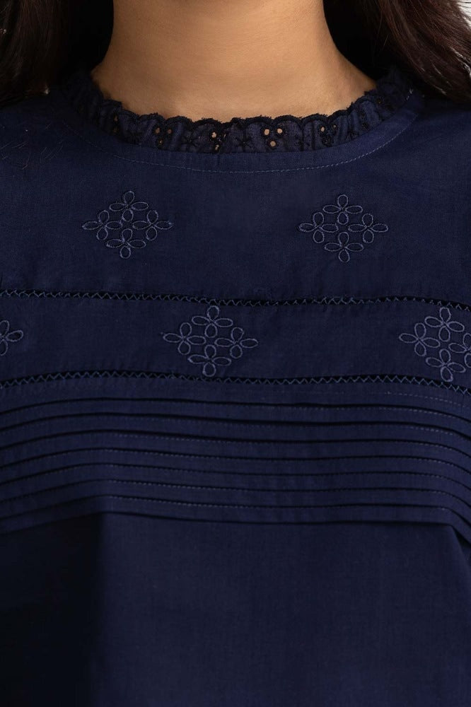 Navy Basic Blouse 231-217-078