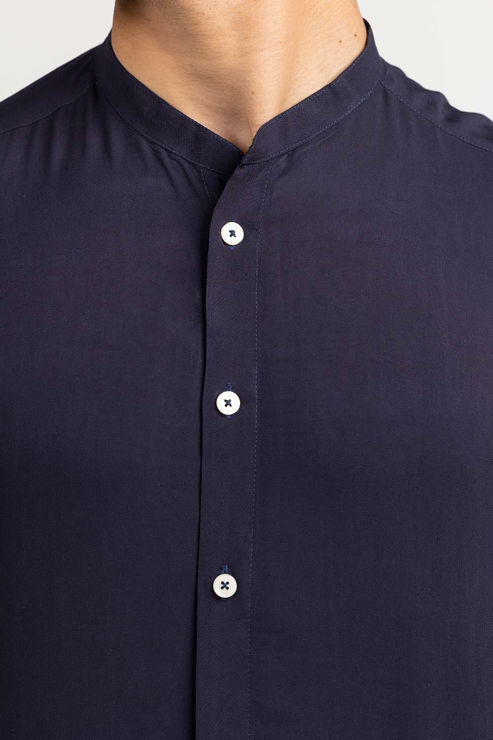 Navy Basic Casual Shirt CS-PD22-004