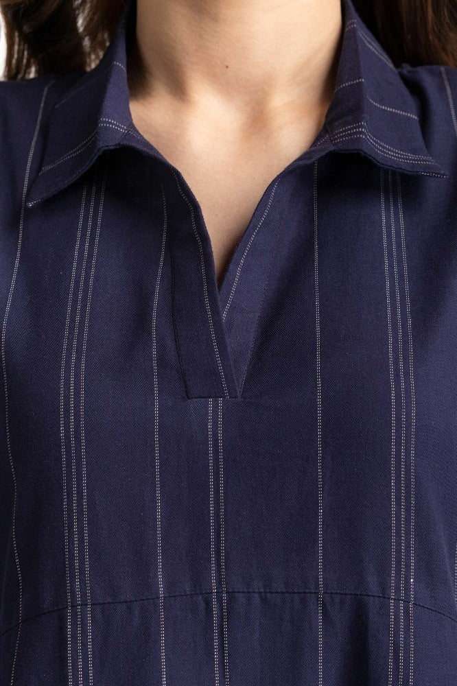 Navy Basic Dress WM-DRS-SS24-015