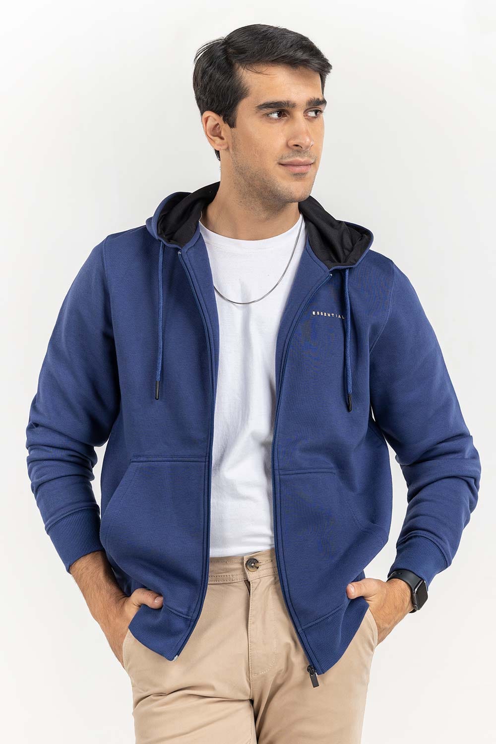 Navy Basic Jacket JKT-KNTHZ22-008
