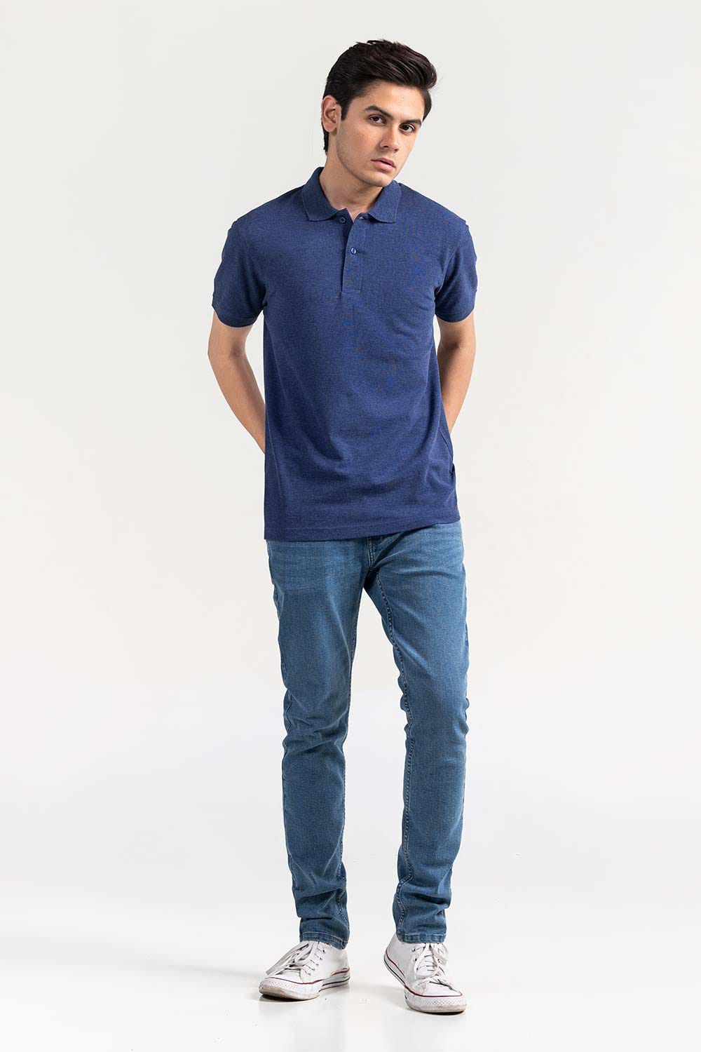 Navy Basic Polo PKP-SB-107