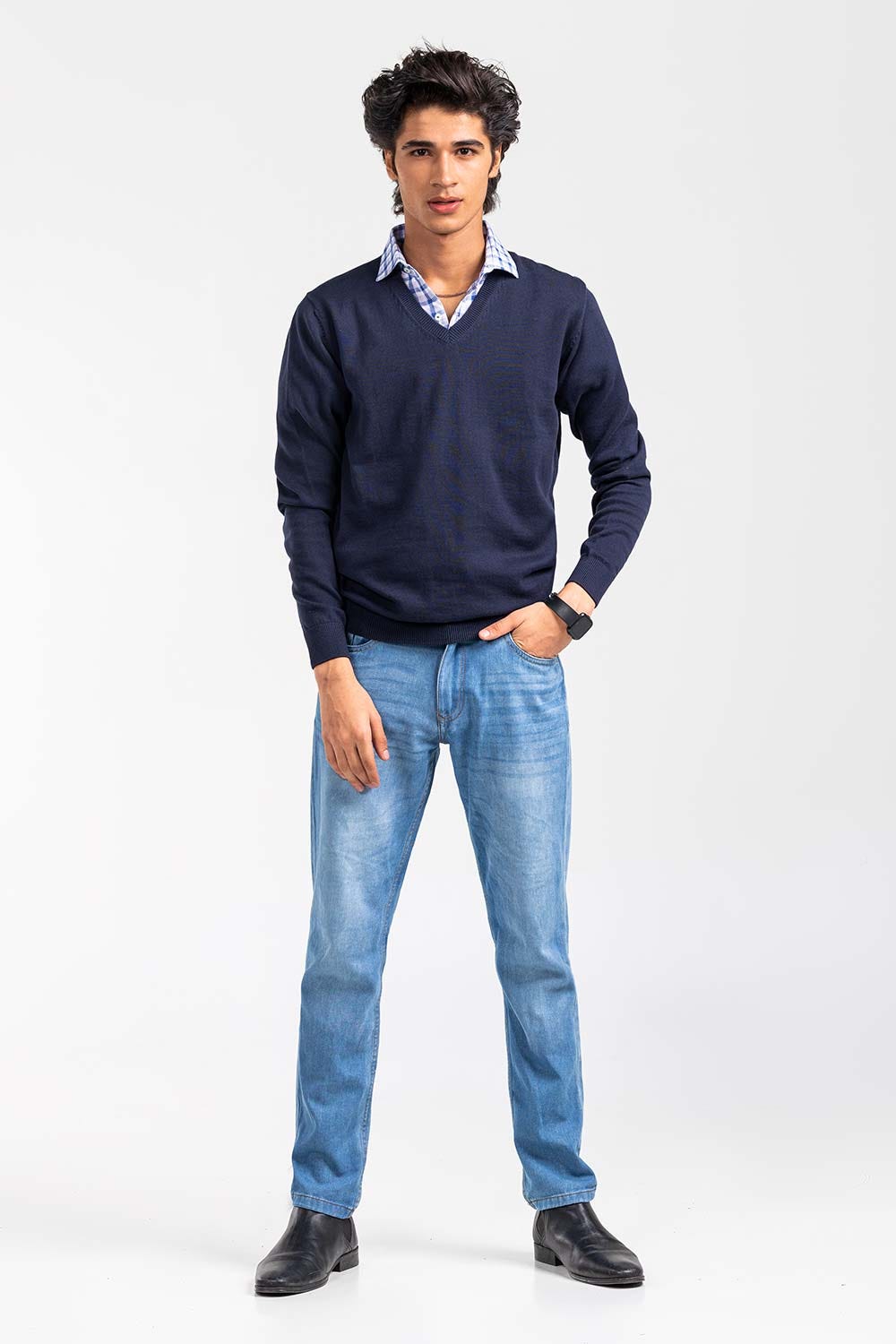 Navy Basic Sweater FS-SWT-D36-03