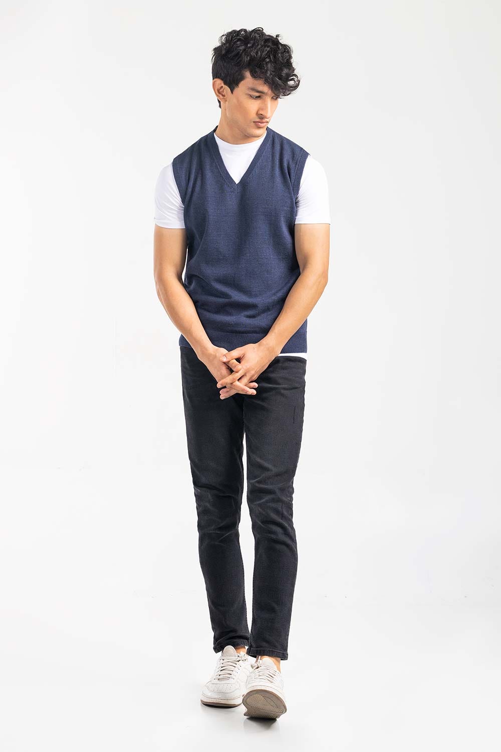 Navy Basic Sweater SL-SWT-D21-07