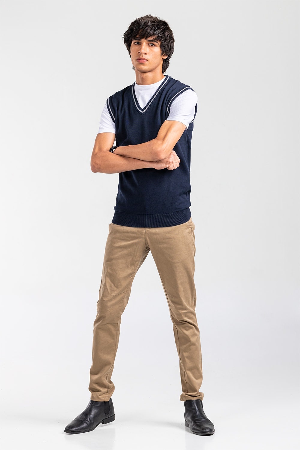 Navy Basic Sweater SL-SWT-D22-02