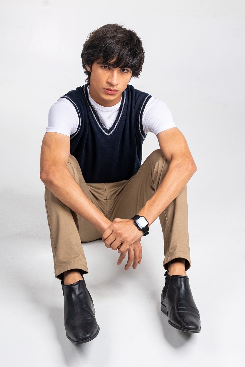 Navy Basic Sweater SL-SWT-D22-02