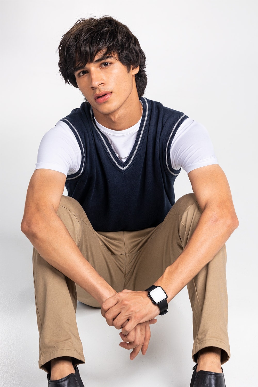 Navy Basic Sweater SL-SWT-D22-02