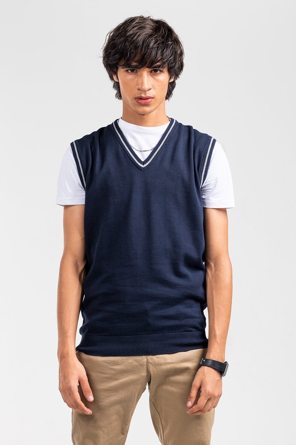 Navy Basic Sweater SL-SWT-D22-02