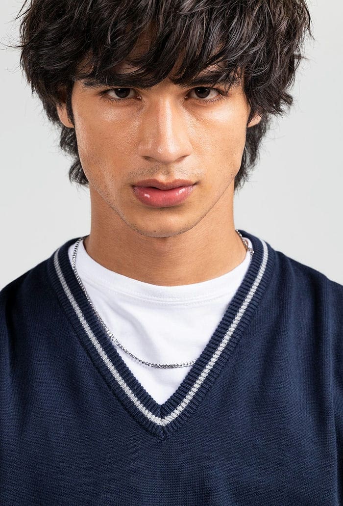 Navy Basic Sweater SL-SWT-D22-02