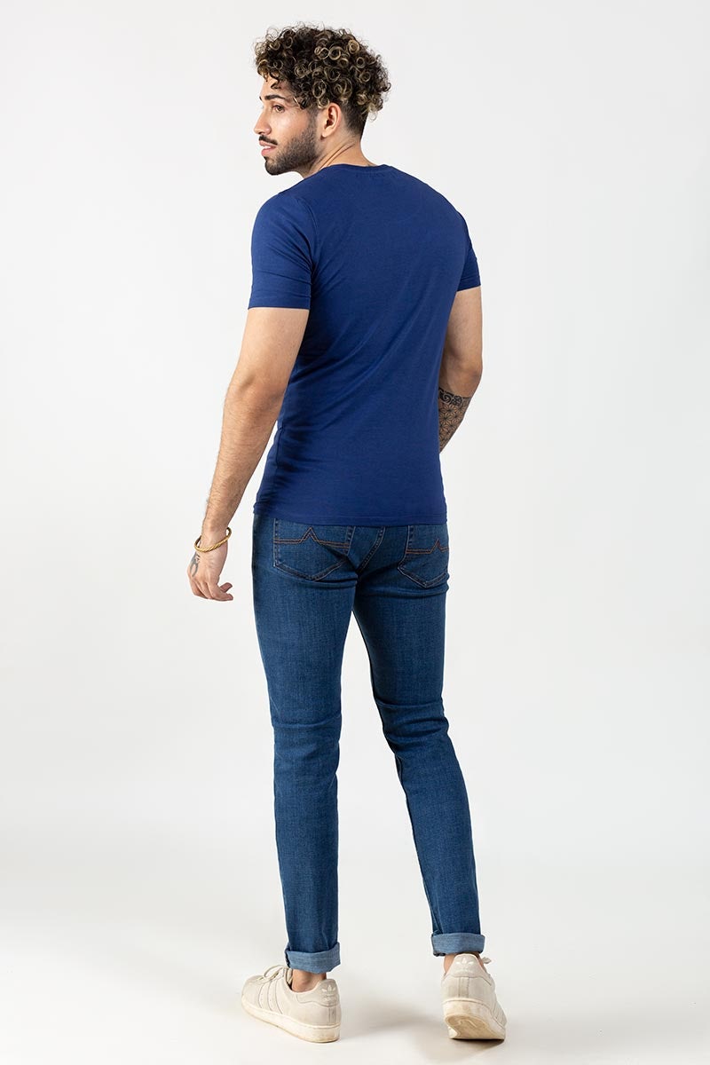 Navy Basic T-shirt JVN-SIG-D032