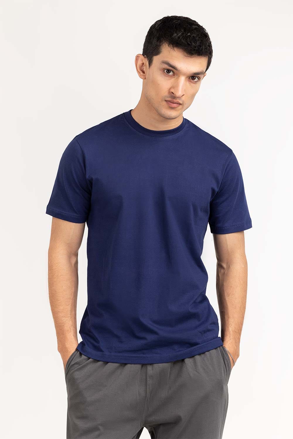 Navy Basic Tee LW-TS22-007