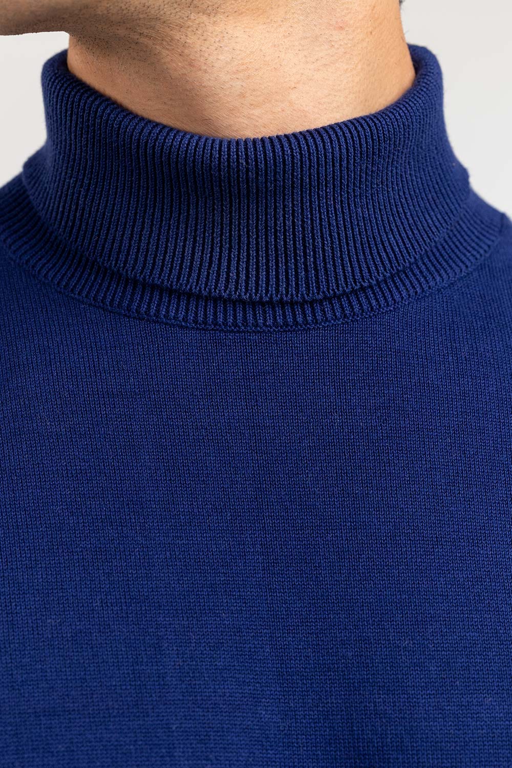 Navy Basic Turtle Neck Sweater SWT-BFSTN-22-002