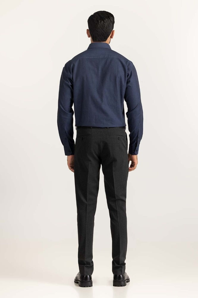 Navy Black Yarn Dyed Formal Shirt MN-FS-YD24-056