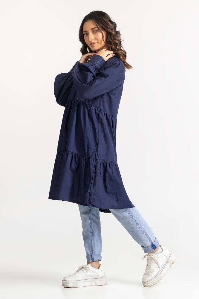 Navy Blouse 231-217-079