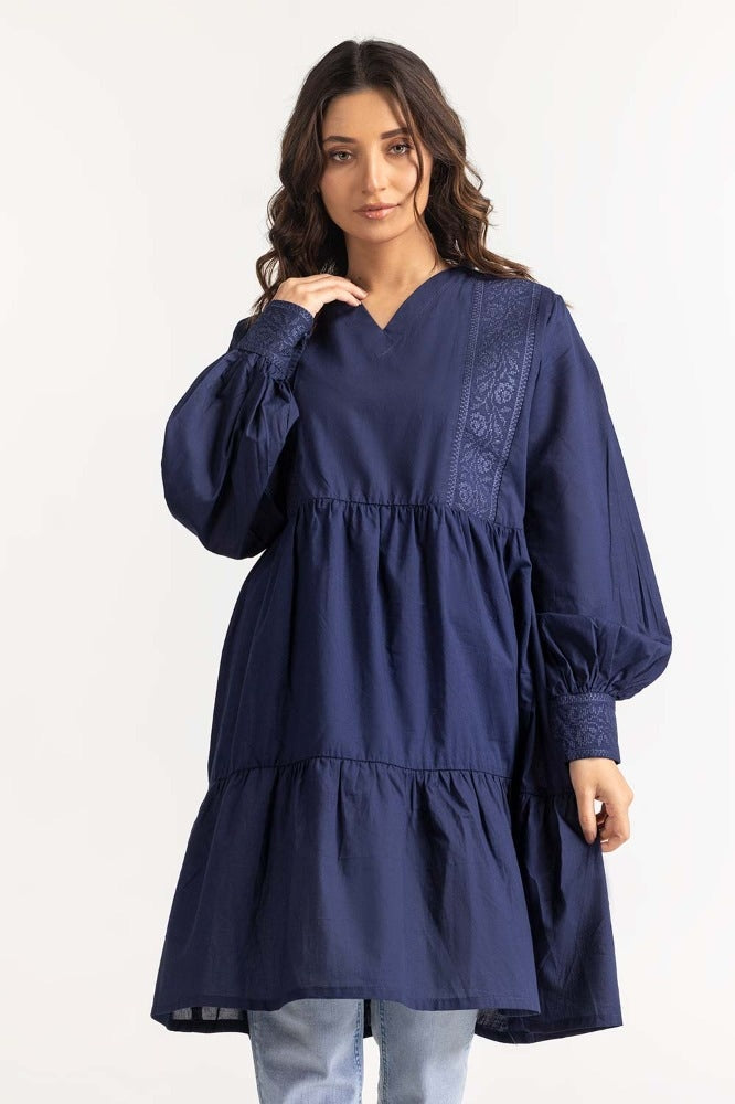 Navy Blouse 231-217-079