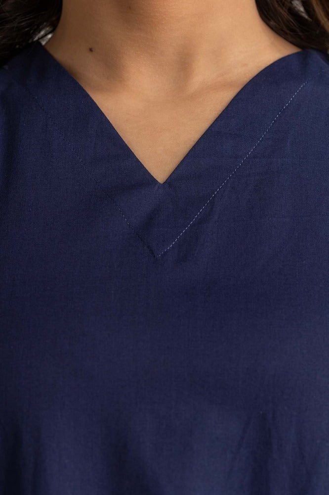 Navy Blouse 231-217-079