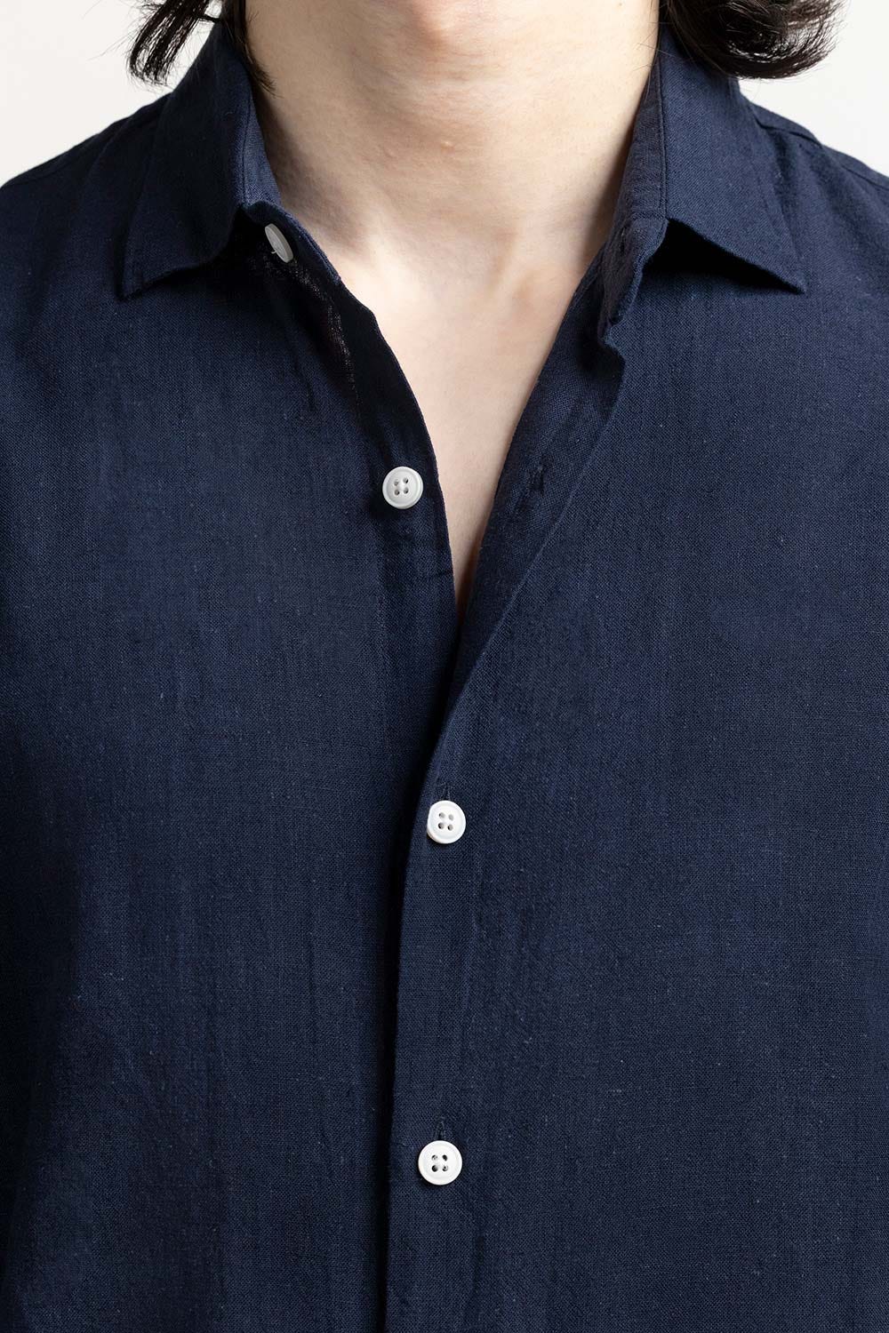 Navy Blue Basic Casual Shirt MN-CS-SS24-013