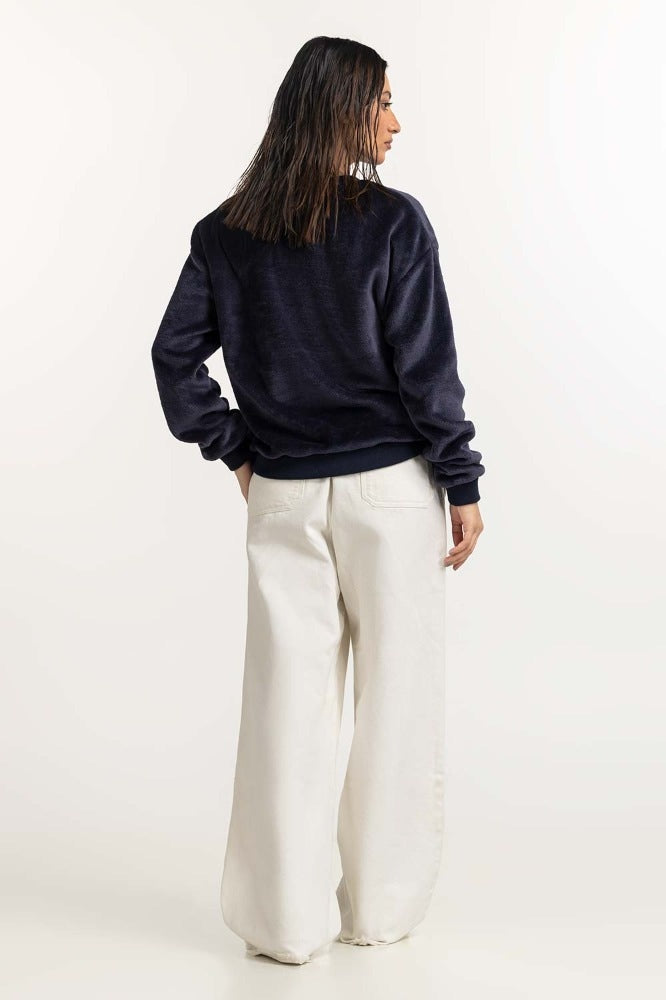 Navy Blue Basic Sweatshirt WM-SWS23-100