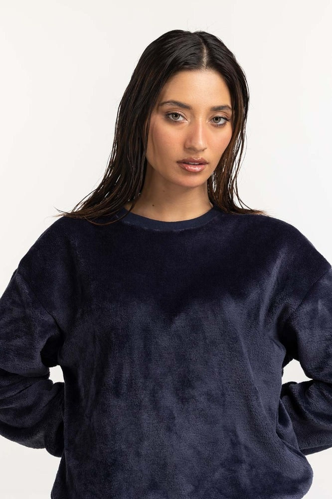 Navy Blue Basic Sweatshirt WM-SWS23-100