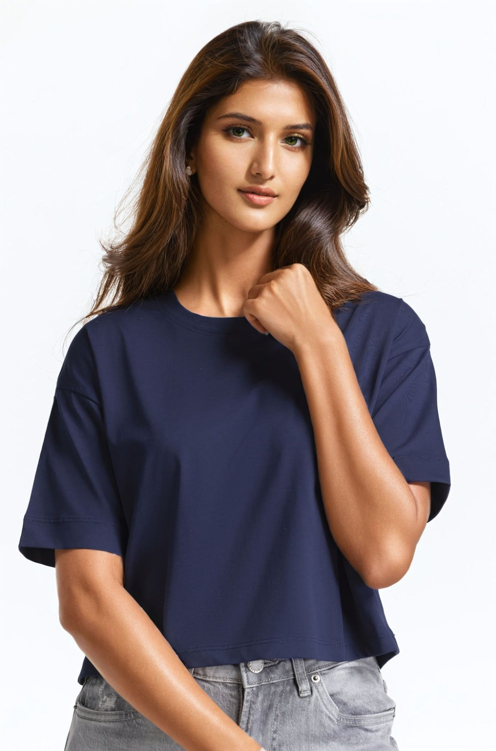 Navy Blue Basic Top WM-KTP-SS24-018