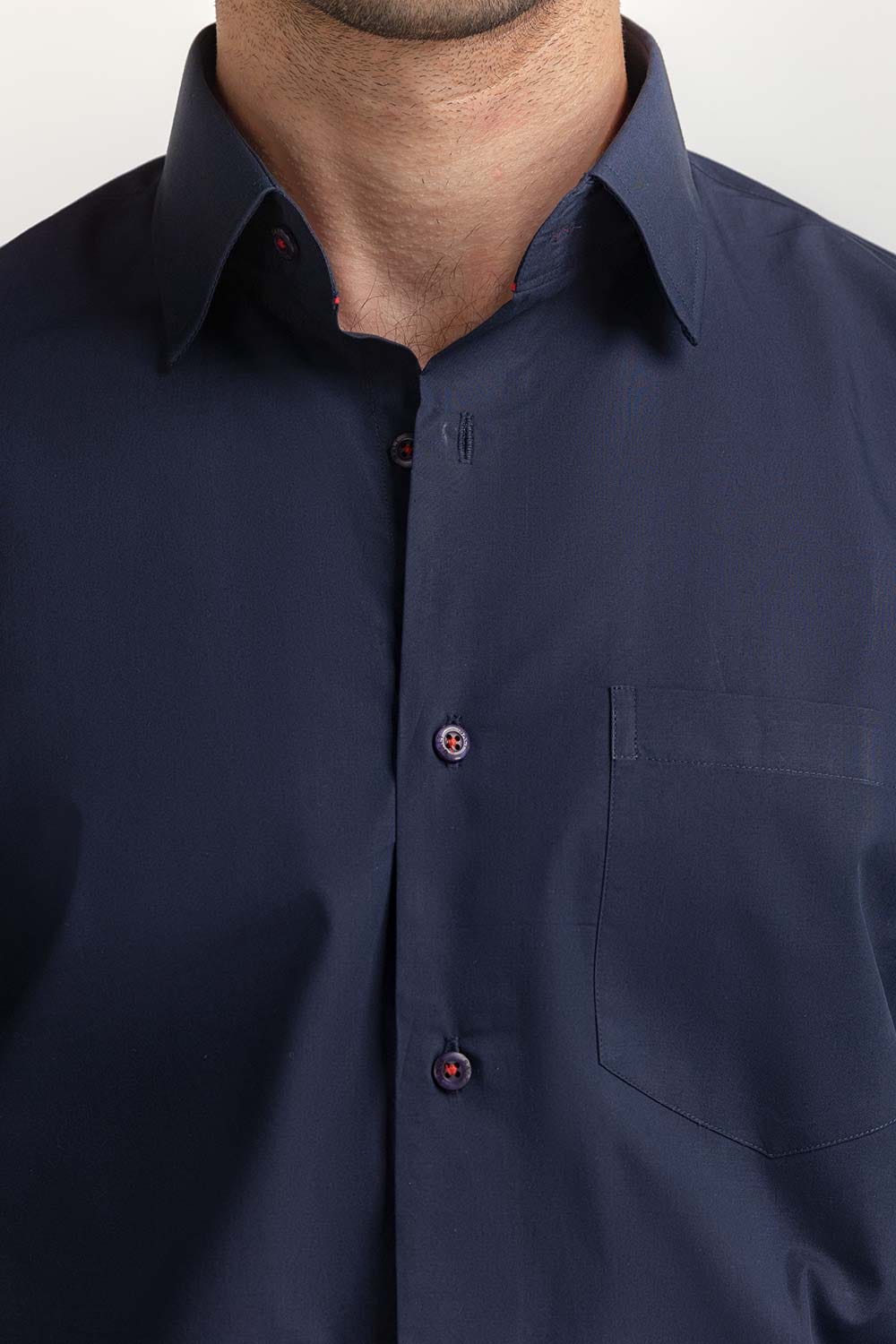 Navy Blue Formal Shirt MN-FS-PD24-002