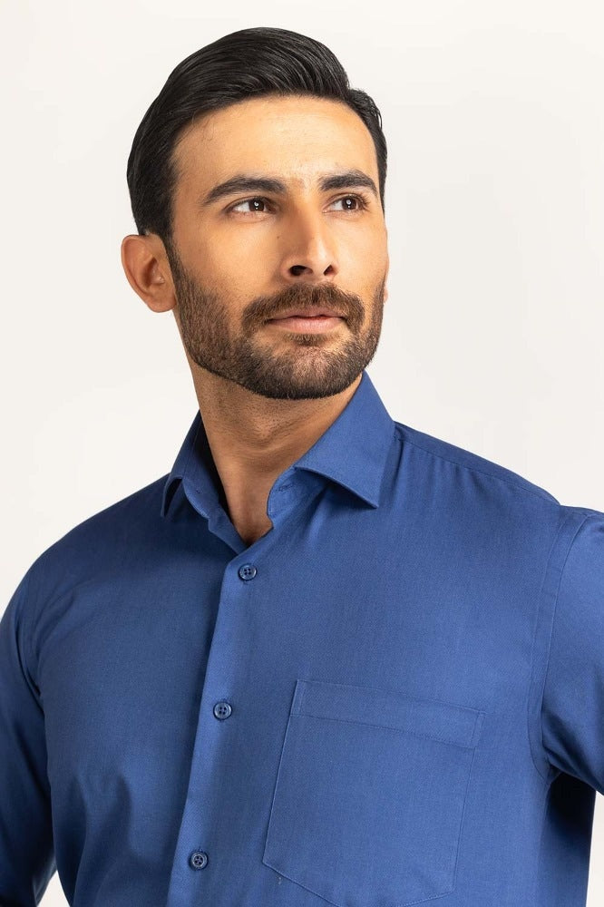 Navy Blue Formal Shirt MN-FS-PD24-008