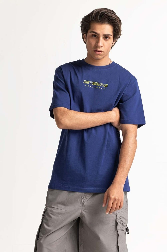 Navy Blue Graphic Tee MN-TS-GP-S24-910
