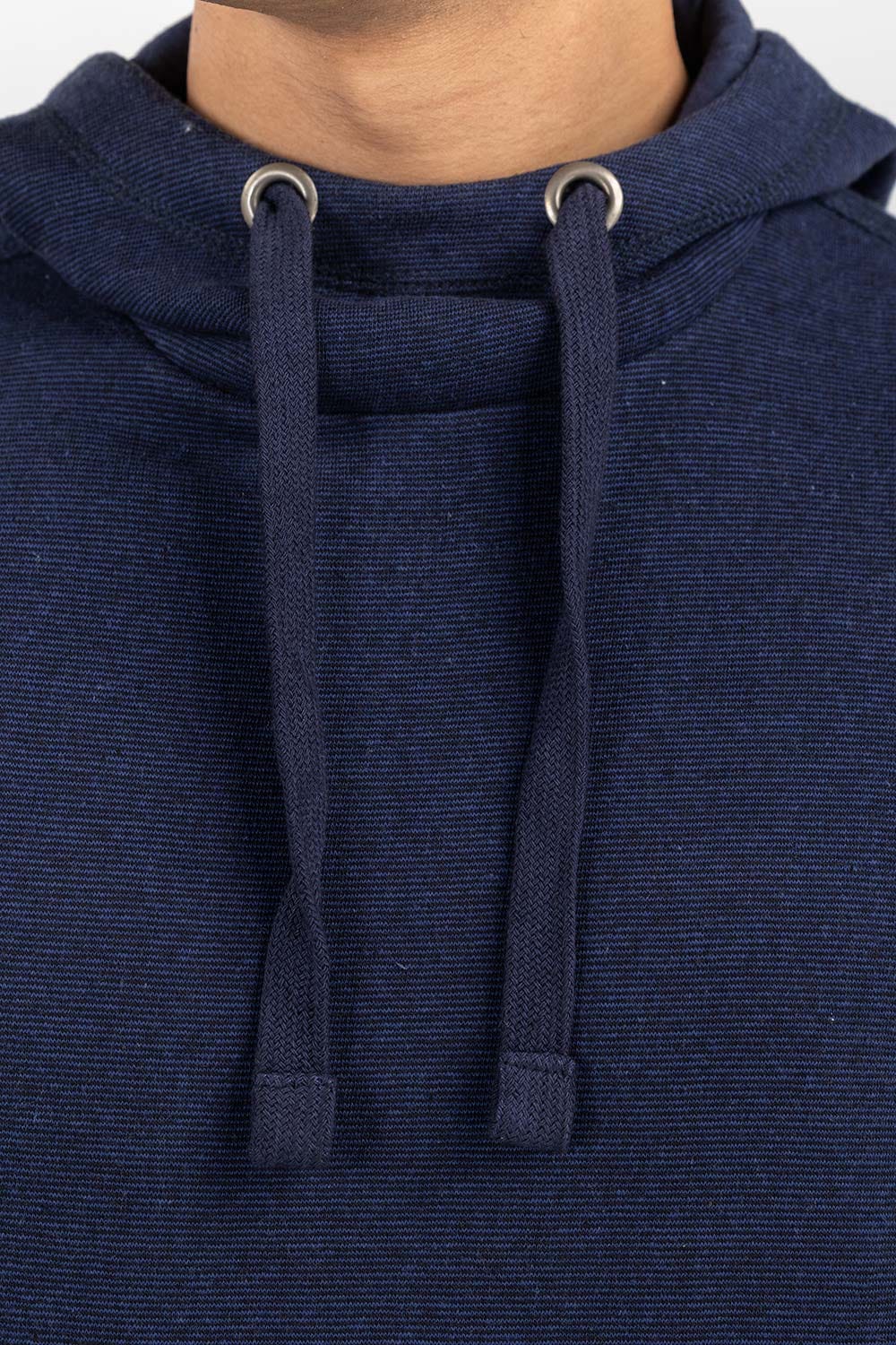 Navy Blue Pull Over Hoodie JKT-KNTPOH22-093
