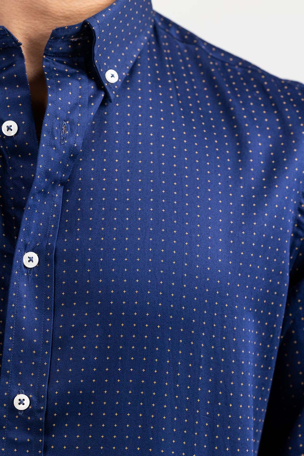 Navy Blue Smart Casual Shirt CM-YD-2896 SC