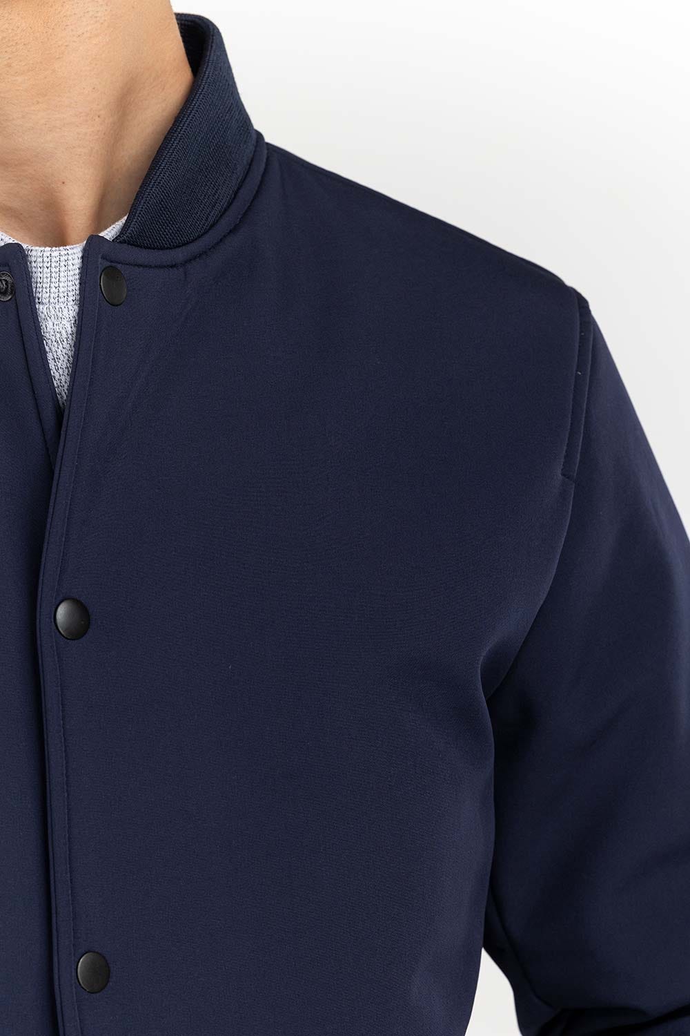 Navy Bomber Jacket JKT-WOV22-009