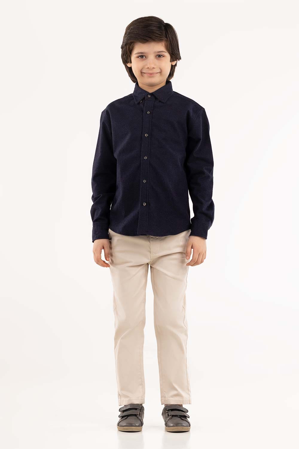 Junior Boy Navy Casual Shirt 224-317-025