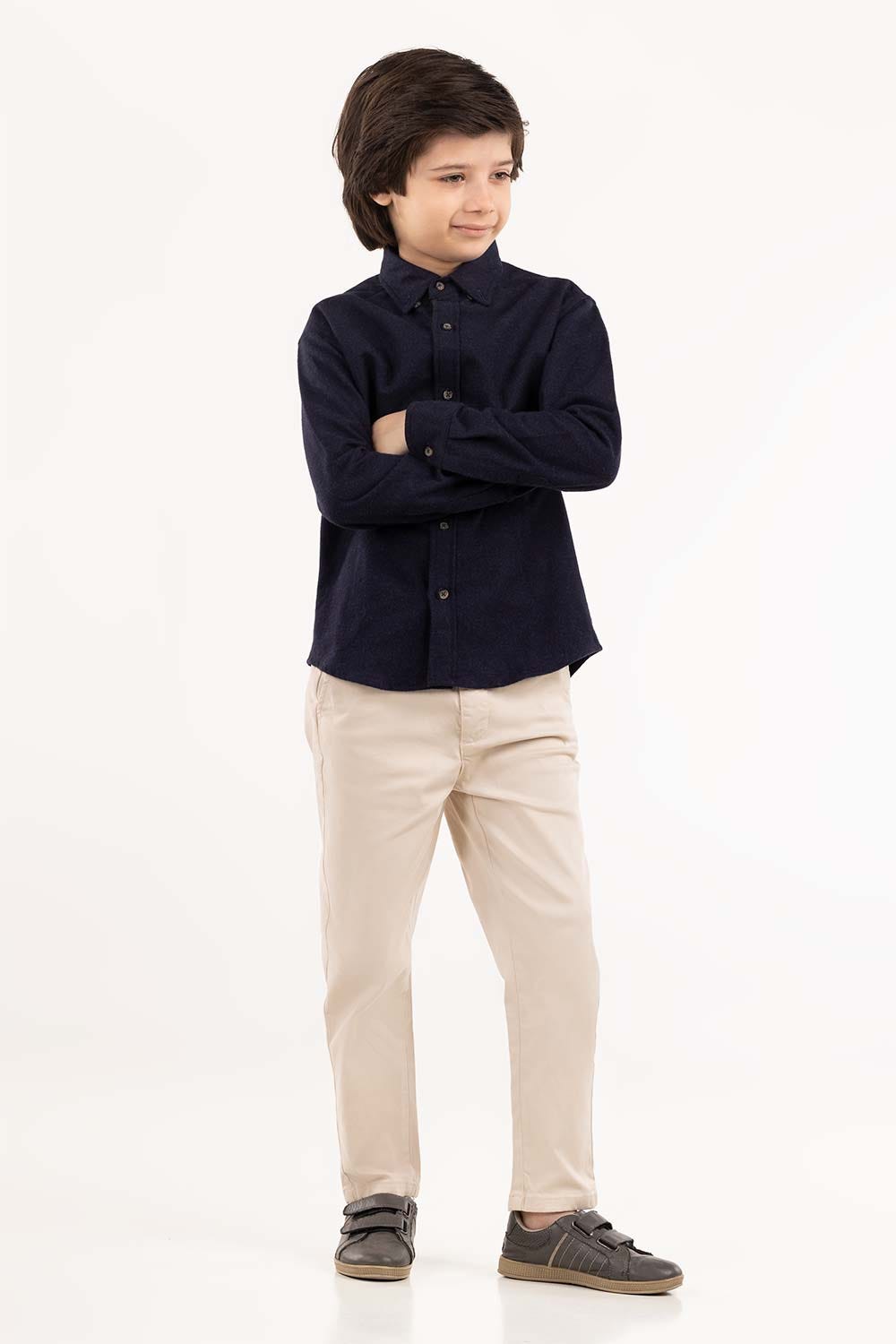 Junior Boy Navy Casual Shirt 224-317-025