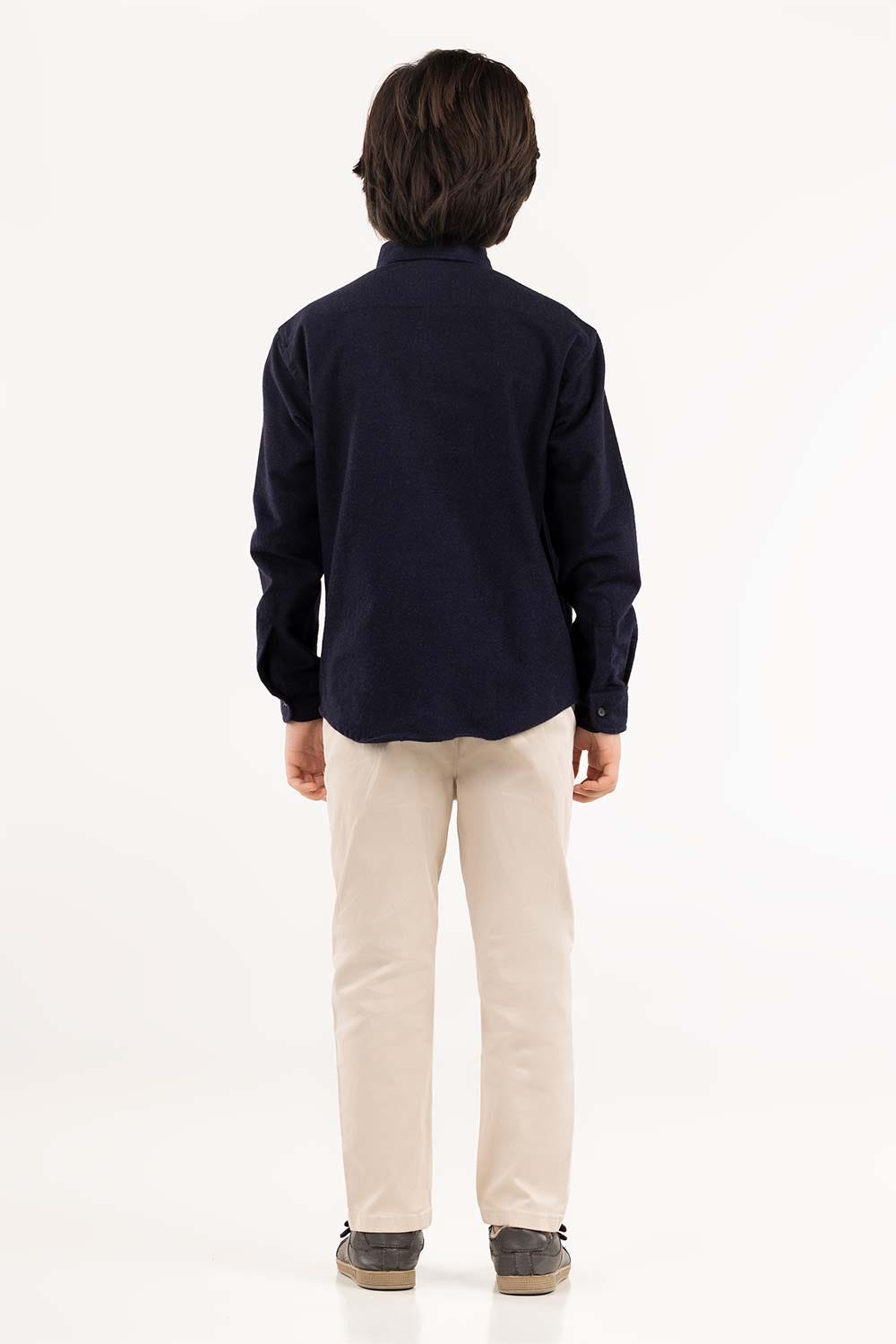 Junior Boy Navy Casual Shirt 224-317-025