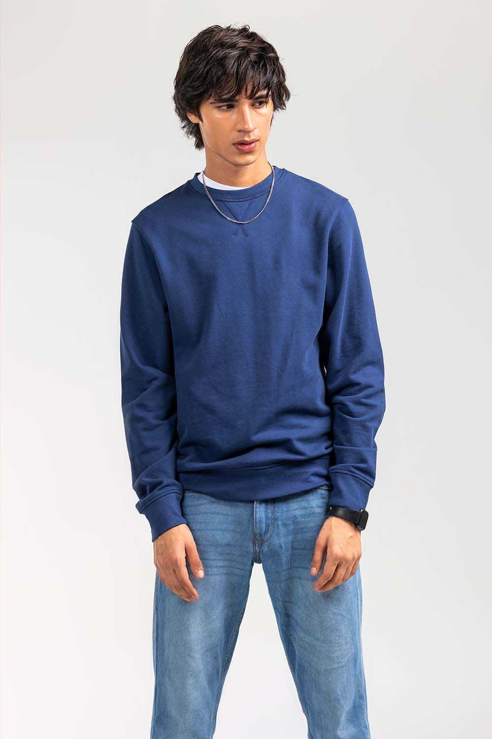 Navy Fashion Sweatshirt JKT-MSS-D27-02