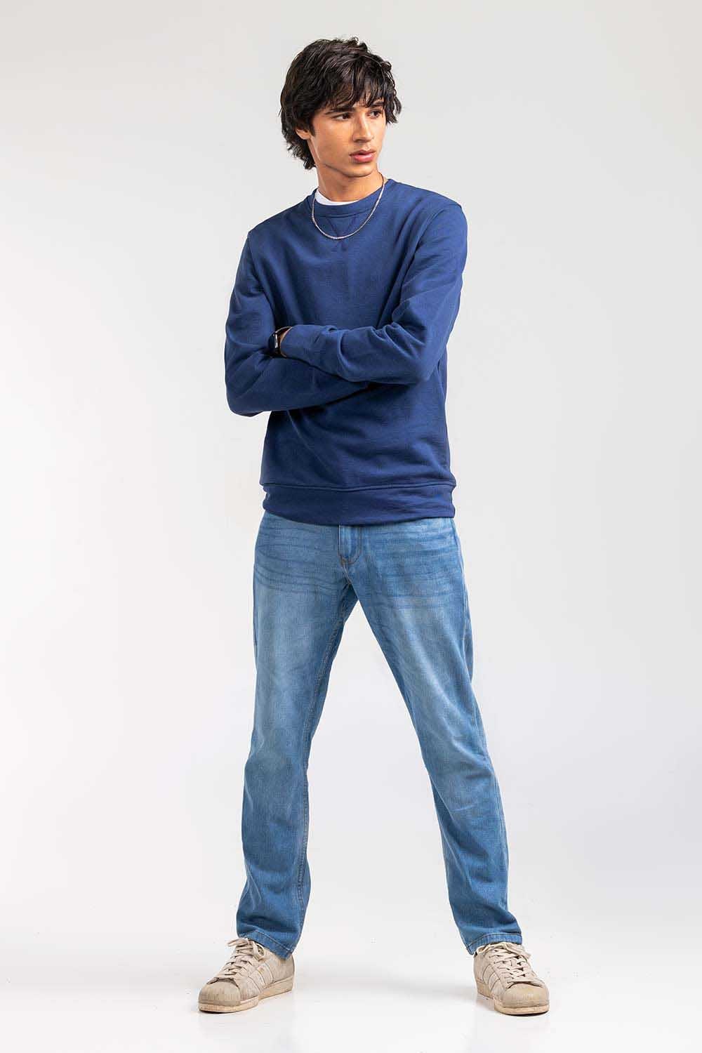 Navy Fashion Sweatshirt JKT-MSS-D27-02