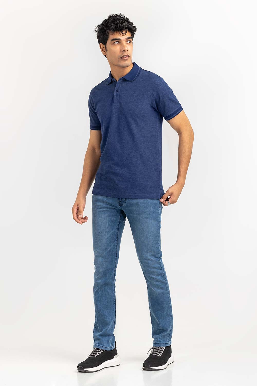 Navy Fashion Polo Polo PS-FPK22-002