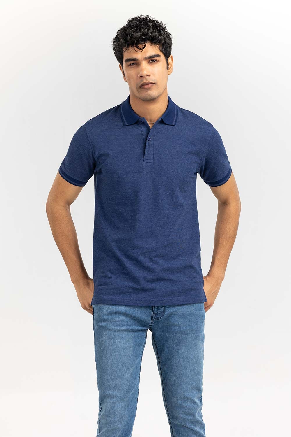 Navy Fashion Polo Polo PS-FPK22-002