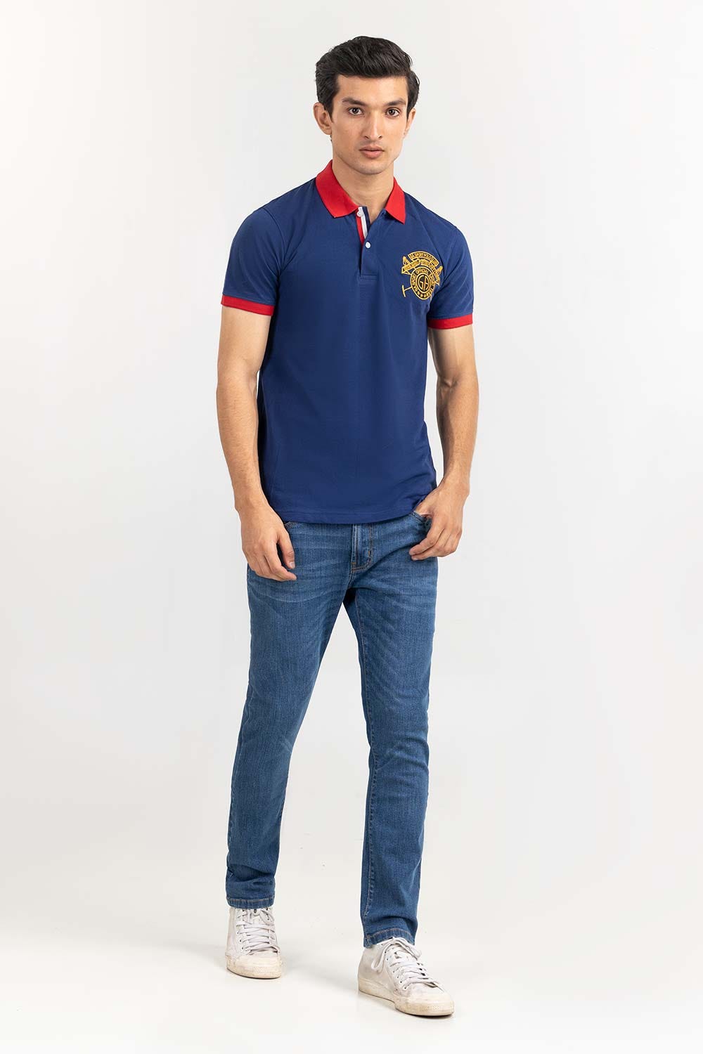 Navy Fashion Polo PS-FPK22-027