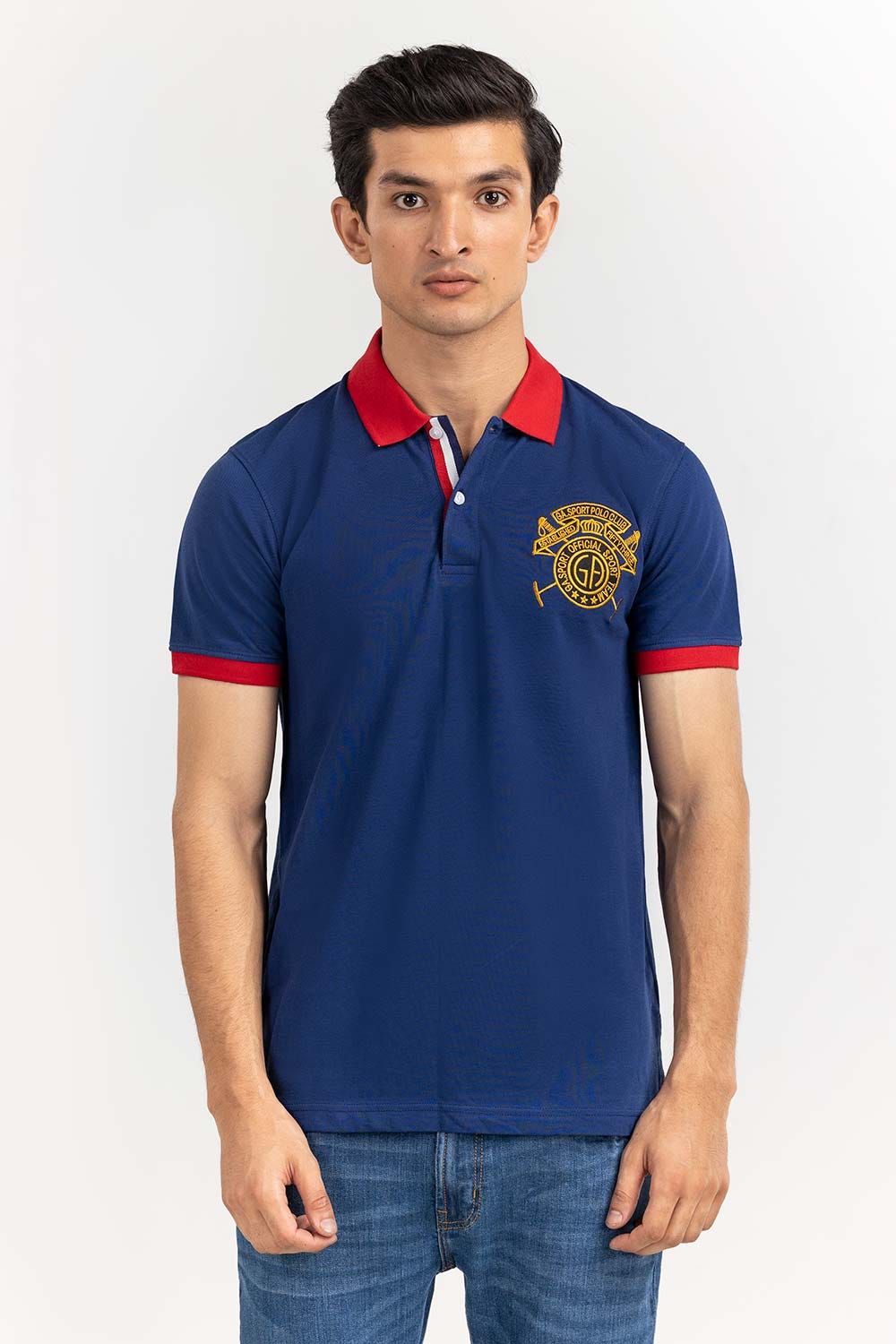 Navy Fashion Polo PS-FPK22-027