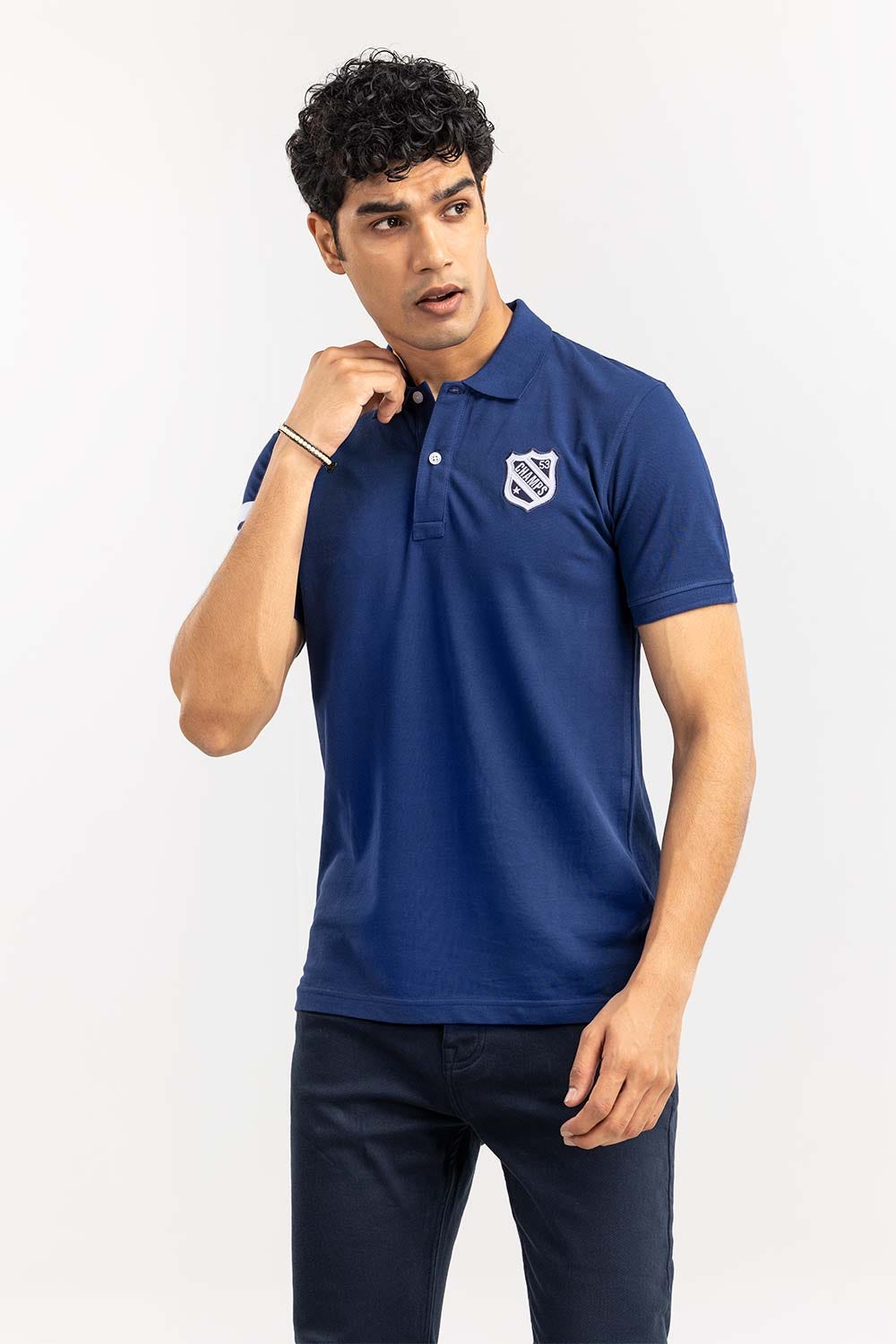 Navy Fashion Polo PS-FPK22-028