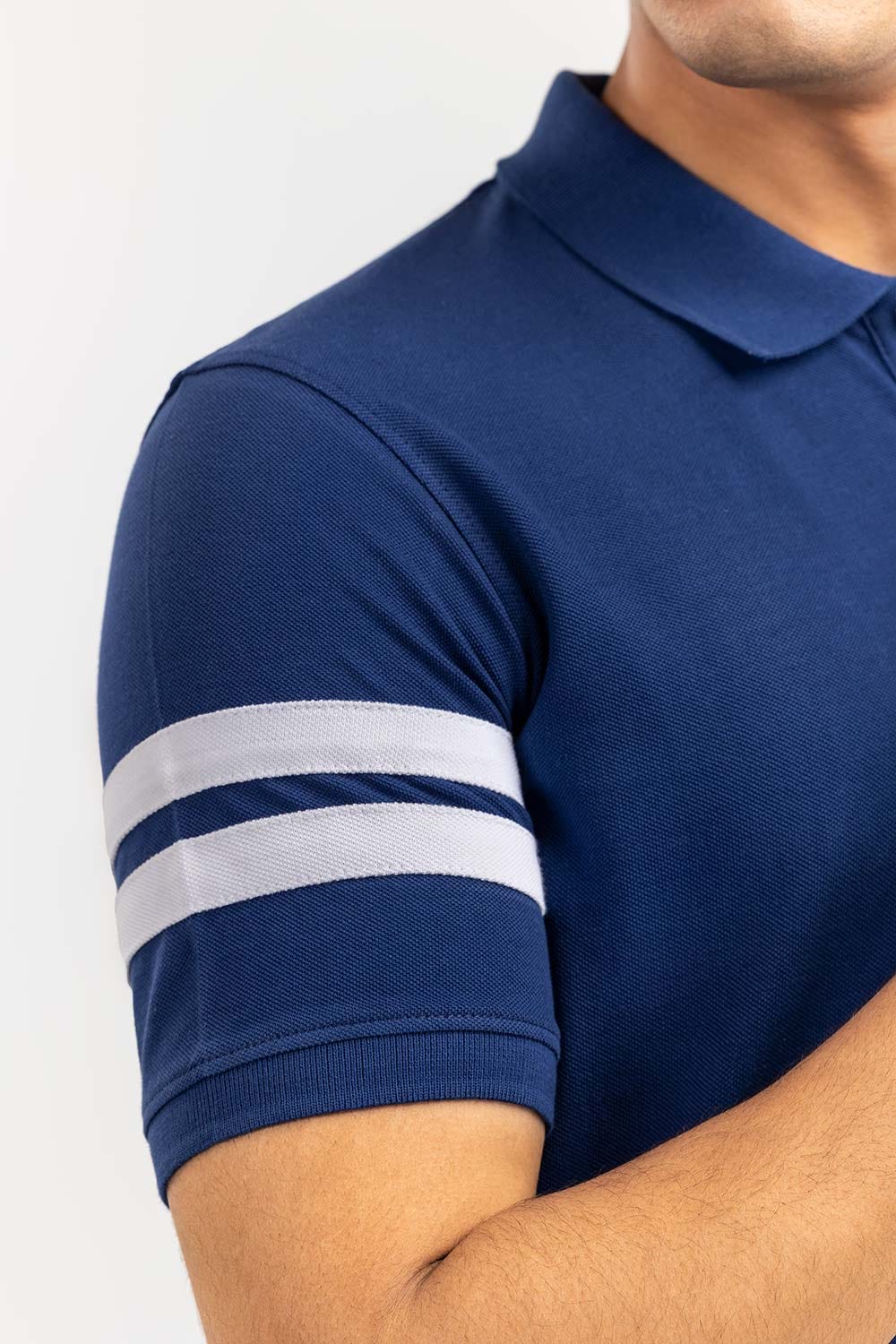 Navy Fashion Polo PS-FPK22-028