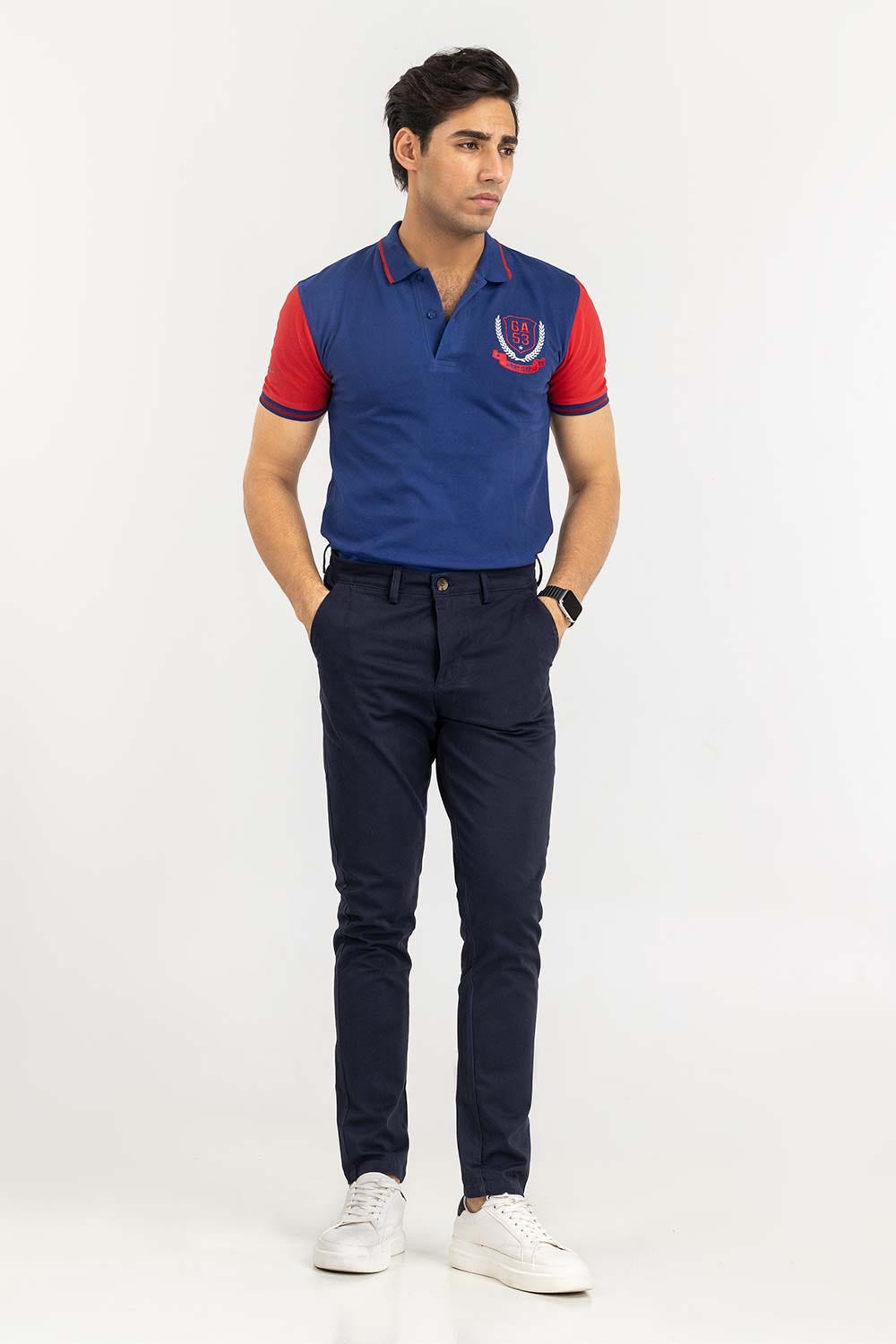 Navy Fashion Polo PS-FPK22-045