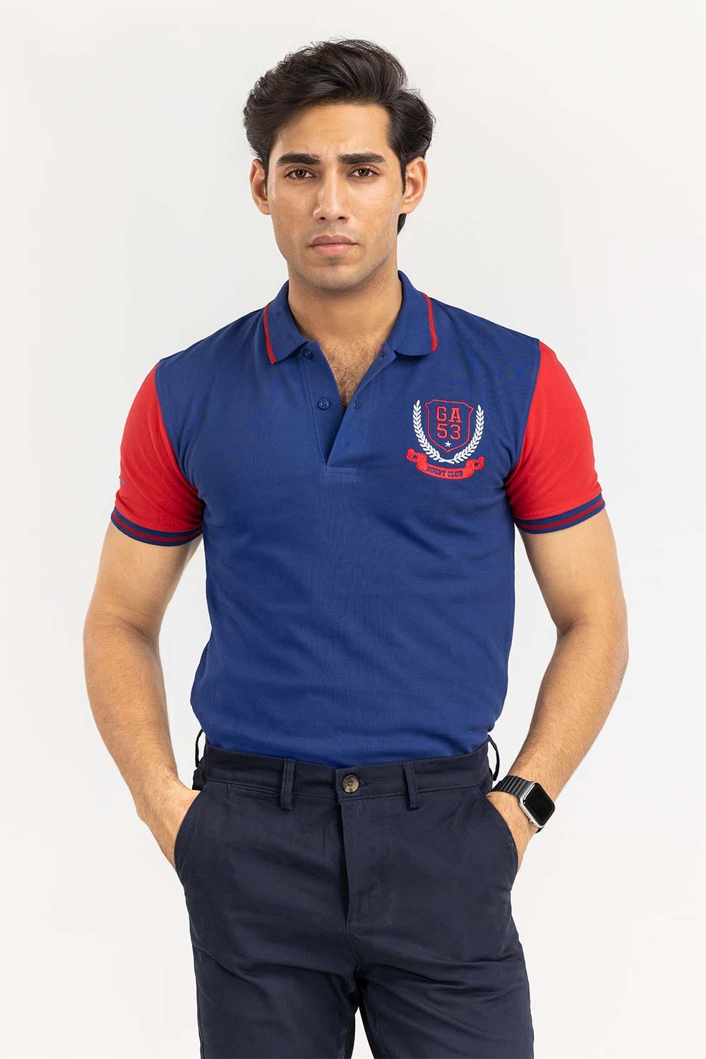 Navy Fashion Polo PS-FPK22-045