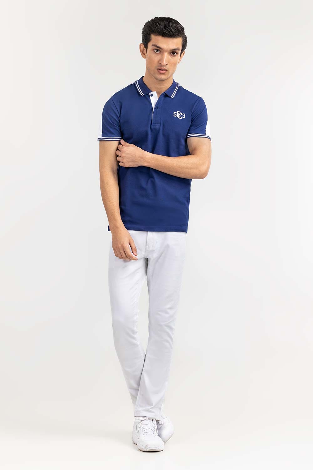 Navy Fashion Polo PS-FPK22-049