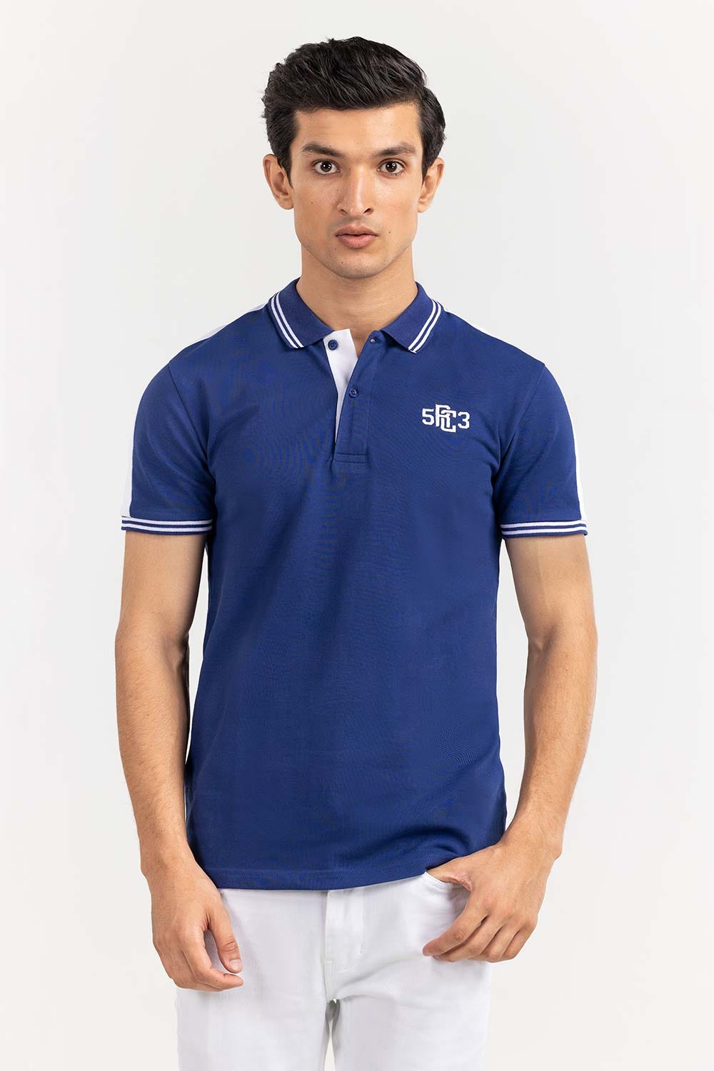 Navy Fashion Polo PS-FPK22-049