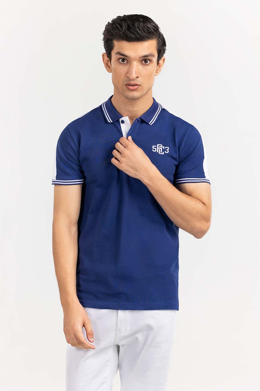 Navy Fashion Polo PS-FPK22-049