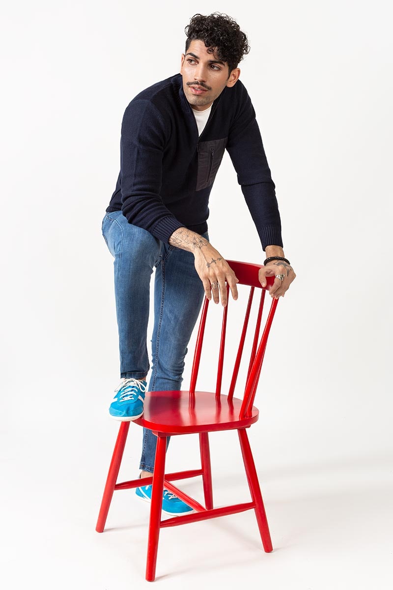 Navy Fashion Sweater - FS-SWT-FD-170-01