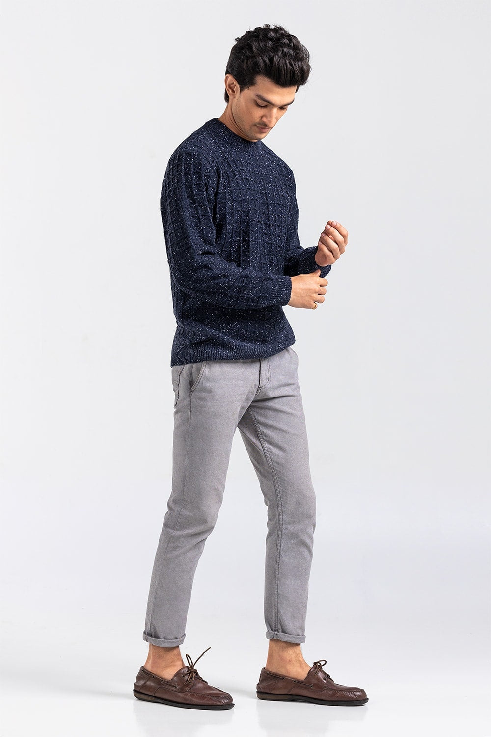 Navy Fashion Sweater FS-SWT-ACR-FD-407-01