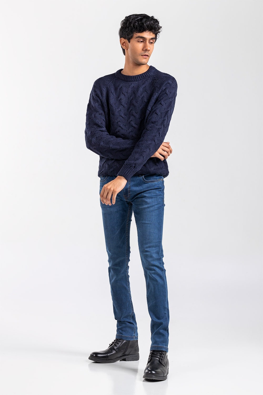 Navy Fashion Sweater FS-SWT-ACR-FD-421-01