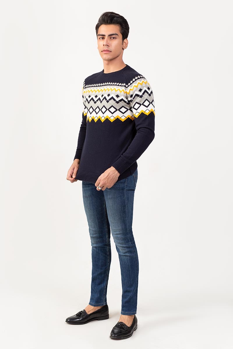 Navy Fashion Sweater FS-SWT-FD-277-01