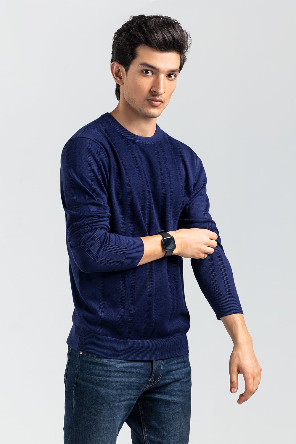 Navy Fashion Sweater FS-SWT-VPN-FD-405-01